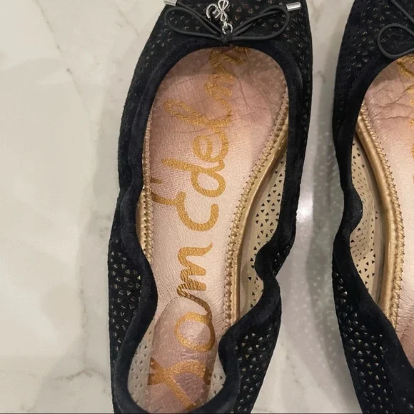 🎉HOST PICK🎉 Sam Edelman black suede Felicia ballet flats - Picture 12 of 14